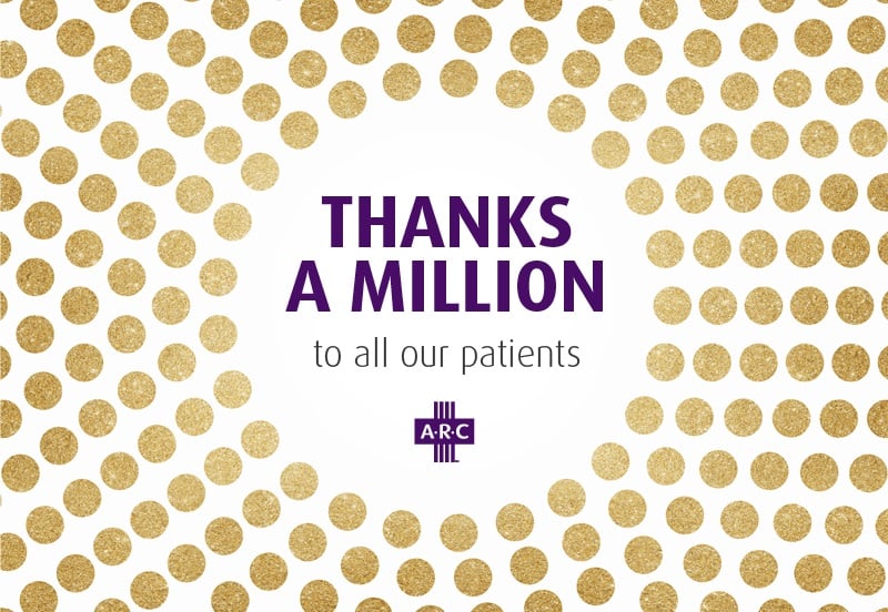 Thanks a Million! ARC reaches patient visit milestone!