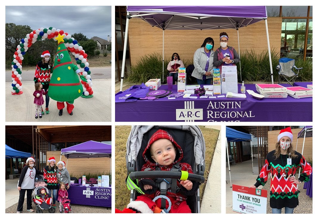 Austin Regional Clinic at the 2020 Wolf Ranch Community Jingle Bell Jog