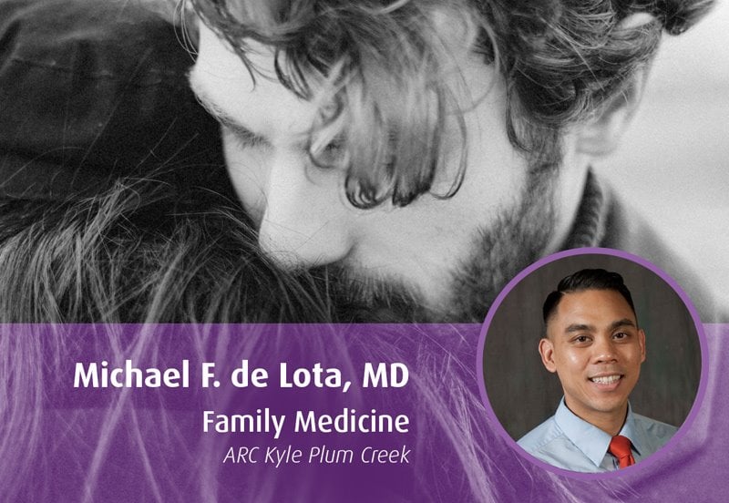 Family medicine doctor Michael F. de Lota discussing love