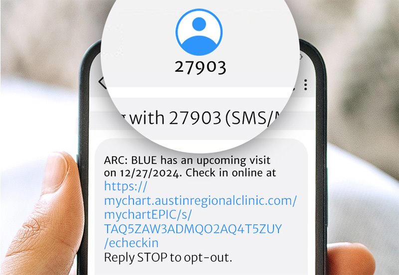 Opt in to texts, for your health