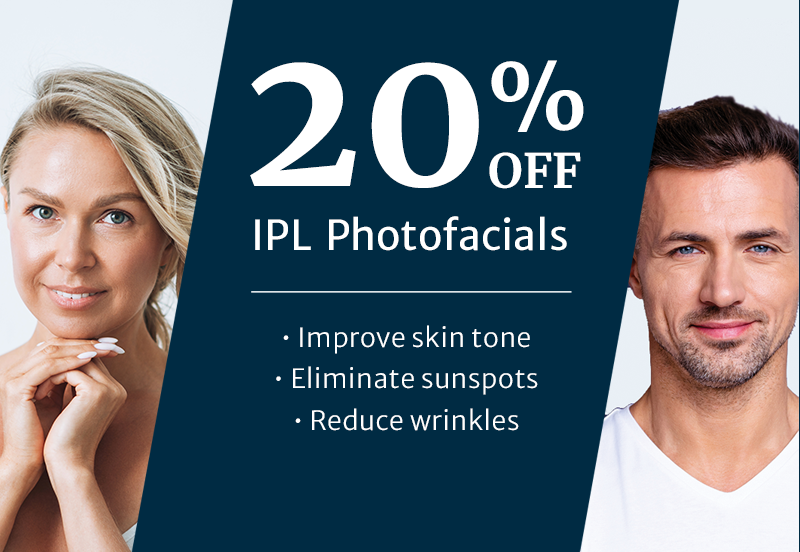 20% Off IPL Photofacials - Ends 9/30