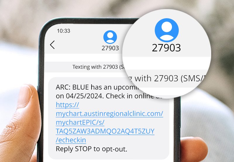 ARC SMS code number