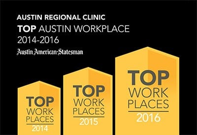 Austin Regional Clinic Named 2016 Top Workplace